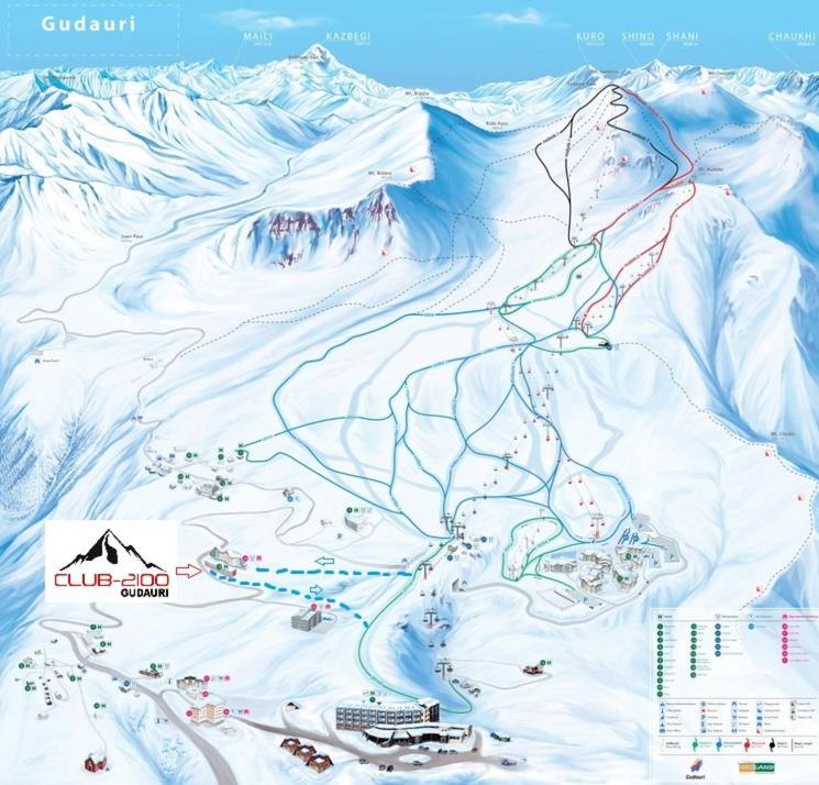 Club 2100 Ski In Studio Gudauri Exterior foto